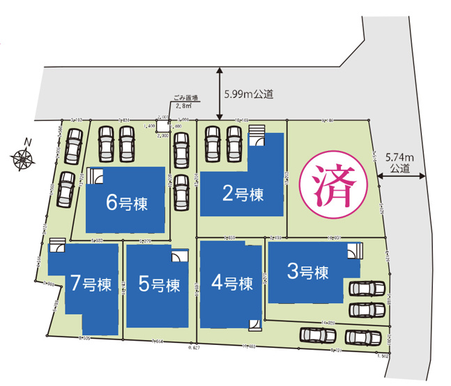 【区画図】 | GRAFARE 鴻巣市天神2期　新築戸建　全7棟　7号棟