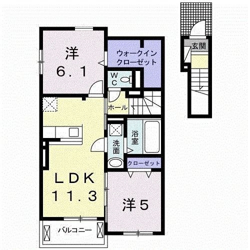 エスポワール　Ａの間取り
