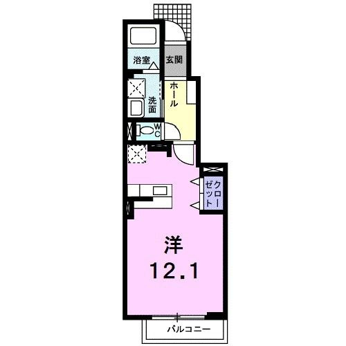 シャトレ－ヌ立花Ａの間取り