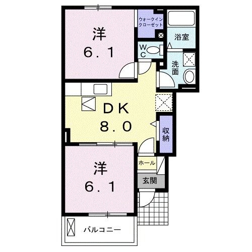 サンシャイン徳常の間取り