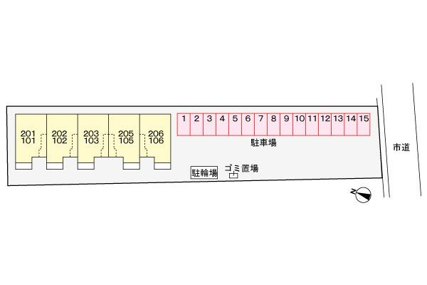 サンシャイン徳常の駐車場