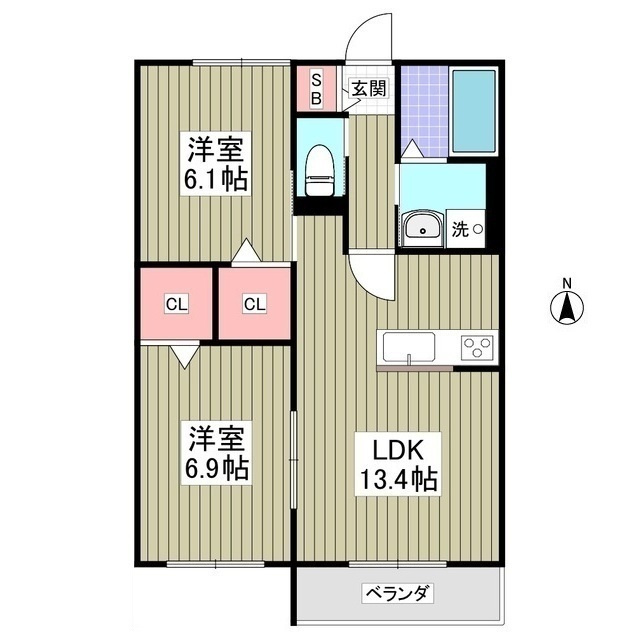 グラントレ宮城の間取り
