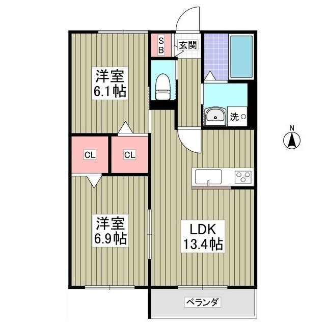 グラントレ宮城の間取り