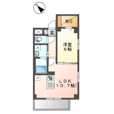 クラン　カナイⅡの間取り