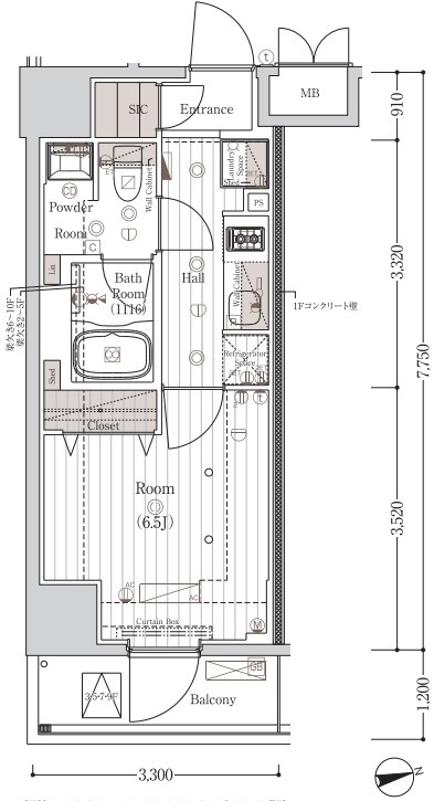 MAXIV南砂町の間取り