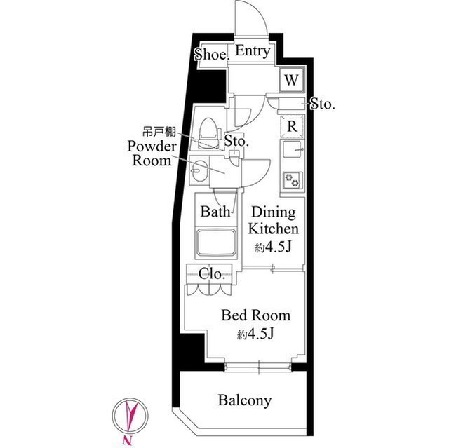 グランパセオ清澄白河Ⅱの間取り
