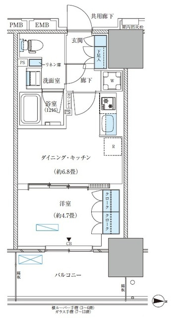 パークアクシス西大島コンフォートスクエアの間取り