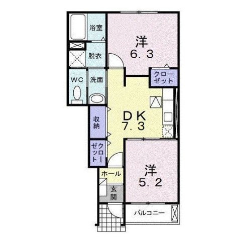 【間取り】 | クラシオンＢ