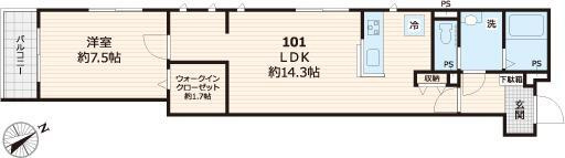 エリタージュ品川の間取り