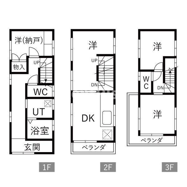 河村貸家の間取り