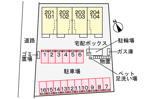リアンＴＥの区画図