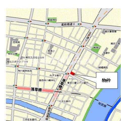 パークアクシス浅草橋【おとり物件なし】#学生・社会人にオススメ！初期費用分割払いOK！の地図