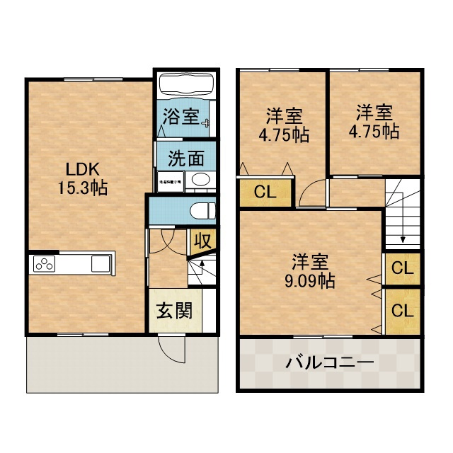 メゾンファミリア芥川の間取り