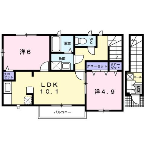 ラフィーネⅠの間取り