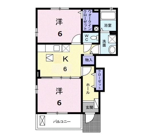 クレールⅣ　Ｃの間取り