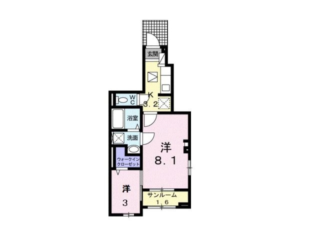 Ｉ・ＶＩＬＬＡＧＥ大手町　Ｃの間取り