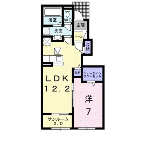 アラドハント　Ｃの間取り