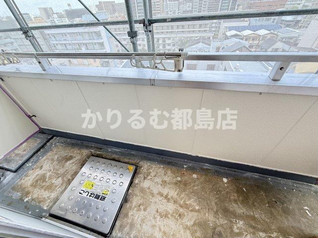 グランピア関目のバルコニー