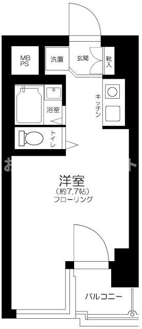 シティコープ西五反田【おとり物件なし】#学生・社会人にオススメ！初期費用分割払いOK！の間取り
