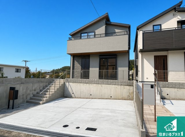 神戸市北区東有野台　新築一戸建ての外観|お客様に長く安心して住んでいだだける事にこだわった家づくり！住んでからのアフターサービスにもしっかりと取り組んでいます！