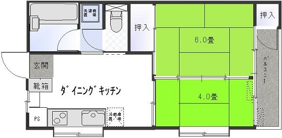 【間取り】 | 青葉マンション２号館