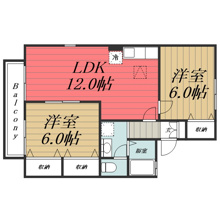 【間取り】 | コスモジョイ　B