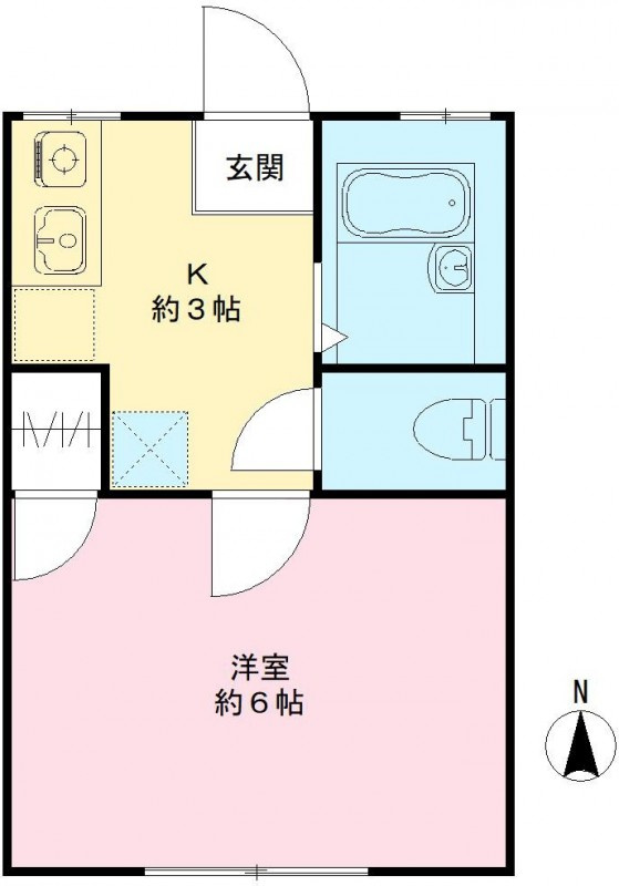 ハイツ蘭の間取り