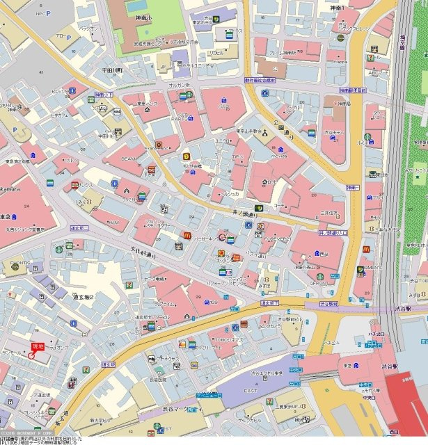 サンモール道玄坂の地図