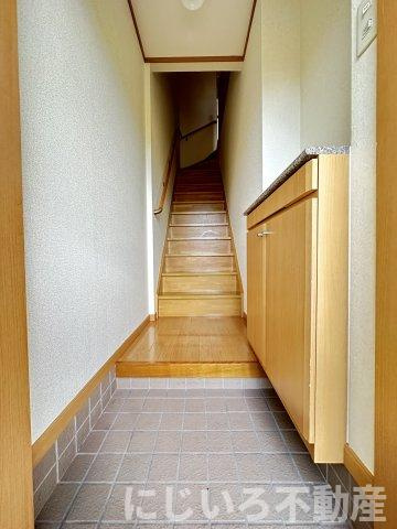 オレンジハイツAの玄関