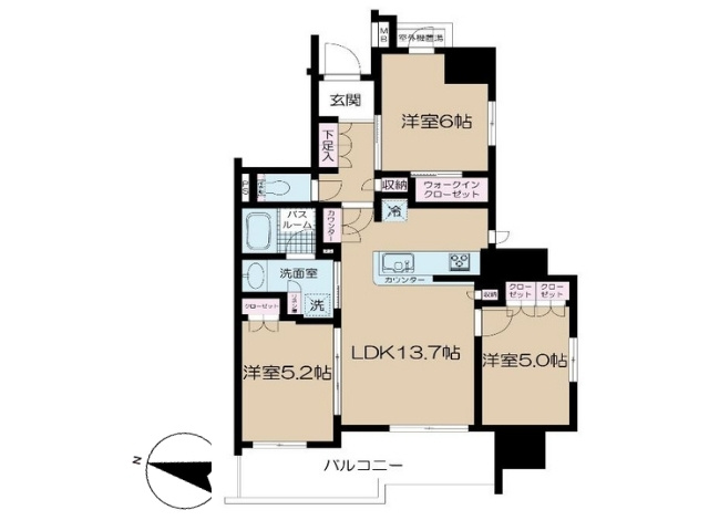 パレステージ本川越の間取り