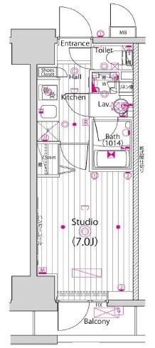 ガーラ・リバーサイド横濱南の間取り