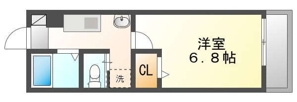 カーム広瀬町　Ｂの間取り