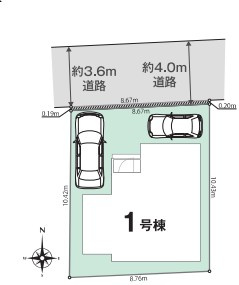 【区画図】 | リナージュ八幡市八幡長田０１期 | 区画図