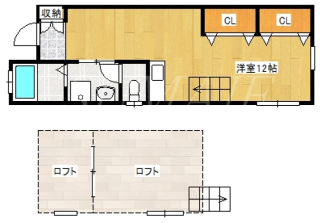 ゆかりハイツの間取り|間取りです。