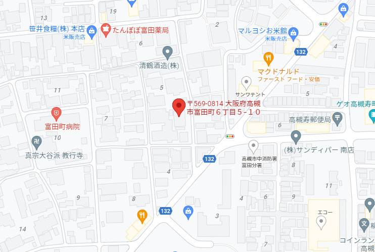 スカイメゾン富田の地図
