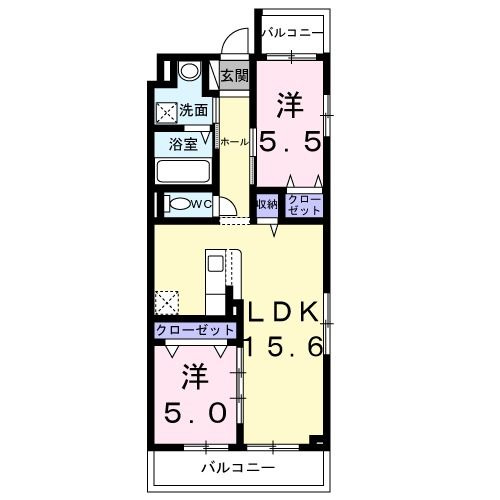 メゾン　アイティー　キングの間取り