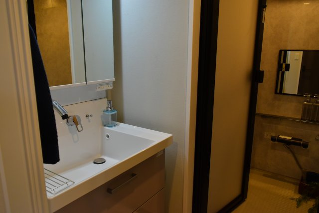 調布市多摩川１丁目の中古マンションの独立洗面台