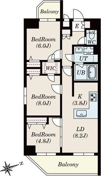 S-RESIDENCE神沢affordの間取り