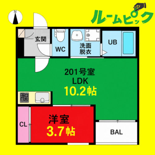 REGALEST RUI　名古屋市賃貸　仲介手数料無料の間取り