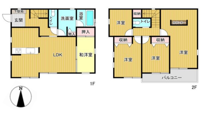 【間取り】 | 川島町中山　中古住宅  