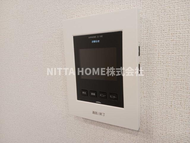 サニーフラット黒岡 Ａ棟のセキュリティ|ＴＶインターホンも設置済み◎