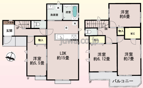 【新築分譲住宅】富士見市水谷東3丁目3457番の間取り