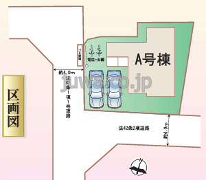 【新築分譲住宅】富士見市水谷東3丁目3457番の区画図