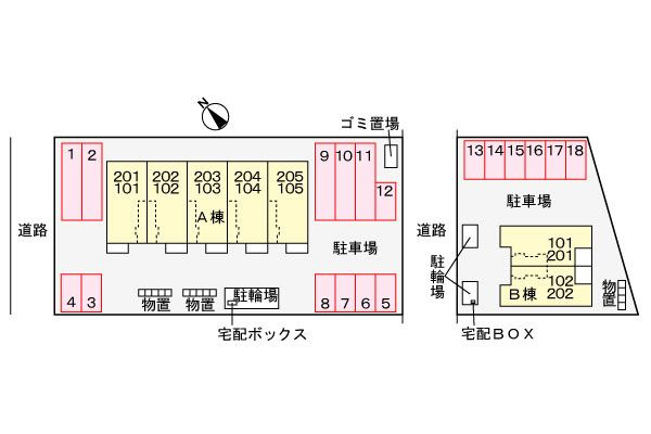 ルピナス　Ｂの駐車場