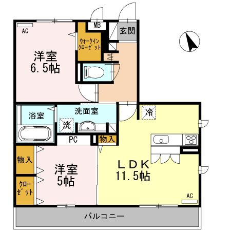 メディフィス西府の間取り