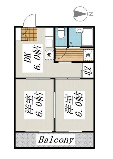 【間取り】 | エクセレントひばりが丘Ｂ