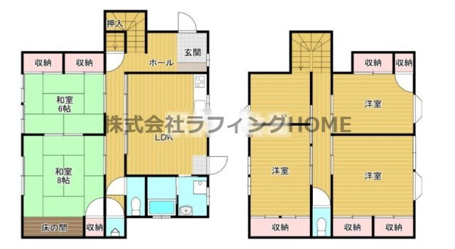 城島戸建の間取り