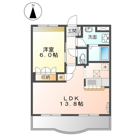 ディアベルジュⅡの間取り|間取図