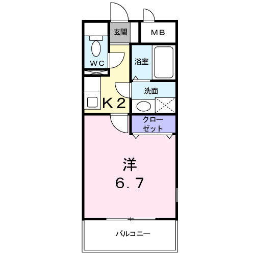 フルール・Ｍの間取り