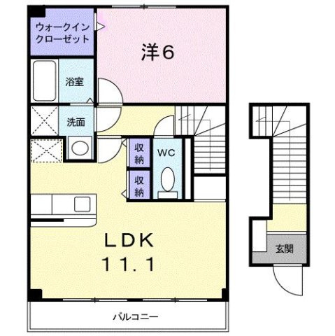 モンブラン　Ｃの間取り